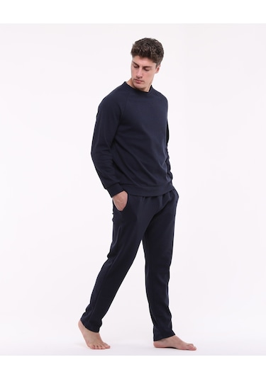 Bella Dossi Waffle Pijama Takımı Lacivert