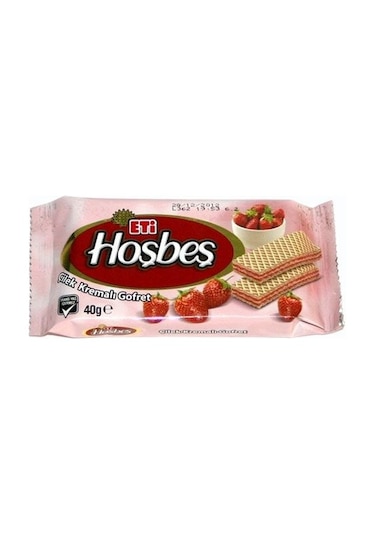 Eti Hoşbeş Çilekli Gofret 24 x 40 G