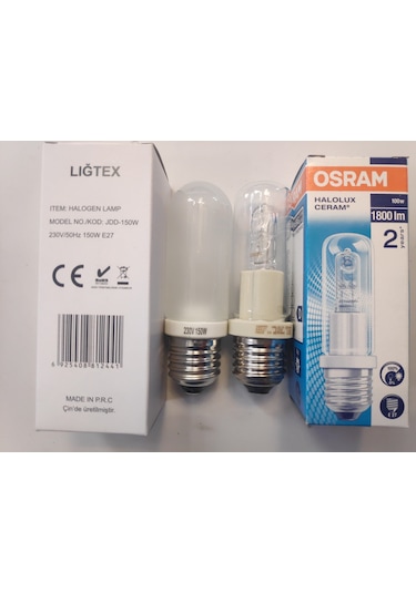 Halolux Ceram 150 Watt Eco Fırın Sahne Stüdyo Seramik Ampul