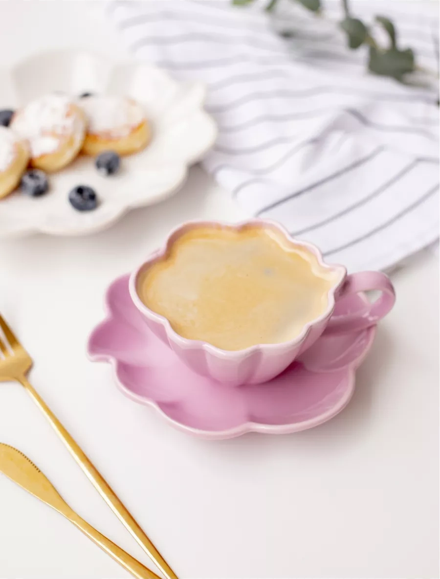 Perex Çay Takımı Seti Fincan Ve Tabak, 200 Ml 198606042 Violet