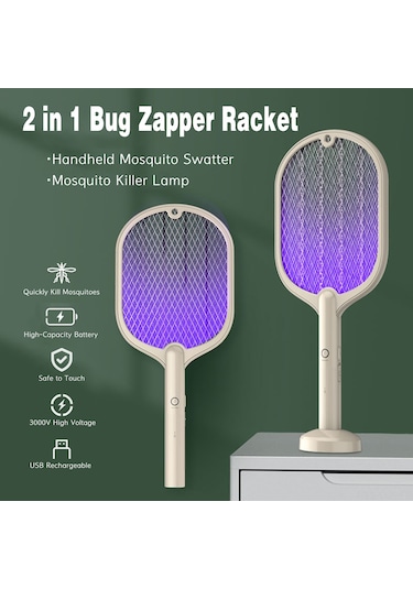 Xindoker Yeşil Elektrikli Mus Defeneri - Işıklı Ve Vurmalı 2'li Fonksiyon, Usb Şarjlı, Duvar Takılan Mus Ve Sinek Öldürücü Aleti