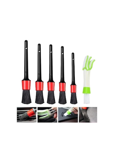 İsgstore Detaylı Temizlik Fırçası 5'li Set Araç Oto Araba Temizlik Fırçası