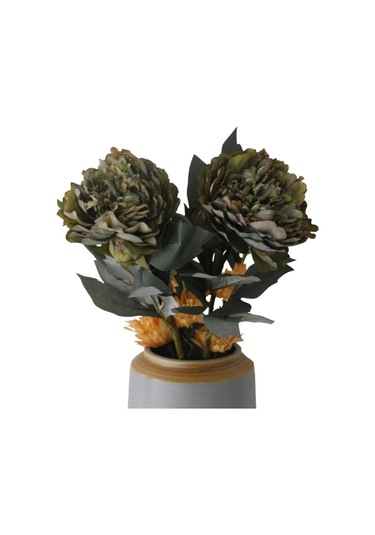 T.concept Dekoratif Yapay Şakayık Çiçek Koyu Yeşil