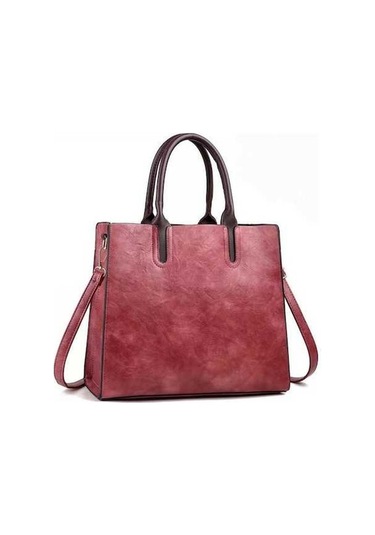 Wondernest Tfz 1005 Vintage Kare Çanta Açık Pembe, Renkli Tasarım Koyu Pembe