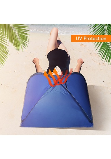 Mini Plaj Güneş Gölgelik Gölgelik Anında Açık Hava Plaj Çadırı Barınağı Taşıma Çantası İle Çok Renkli