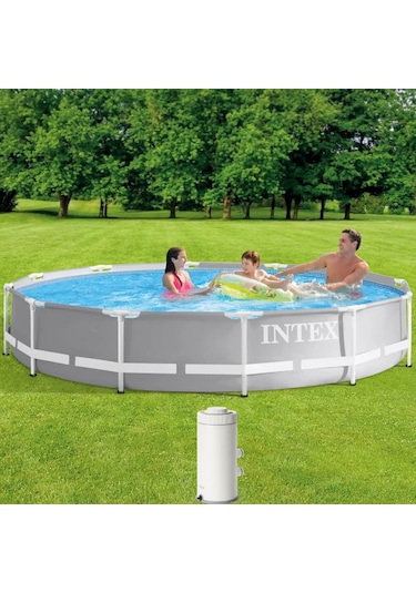 İntex 26712 366x76cm Premium Prefabrik Havuz Seti 220v Filtreli