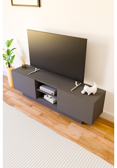 Dora Tv Sehpası, Tv Standı, Televizyon Ünitesi Antrasit