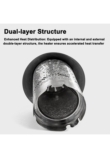 Açık Hava Isıtıcısı Taşınabilir Kamp Gazlı Ocak Isıtıcısı Paslanmaz Çe Gümüş