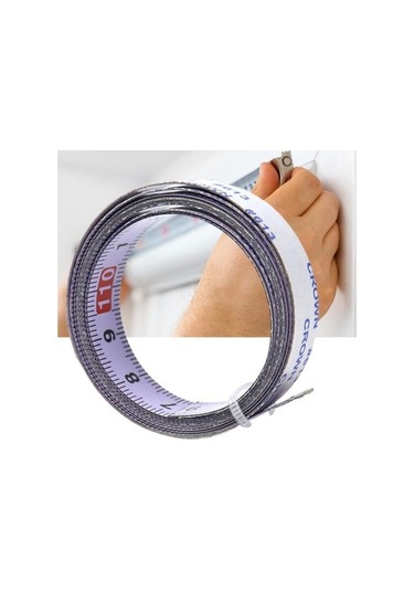 Novahub 4m Merkezli Paslanmaz Çelik Kendinden Yapışkanlı Ölçüm Cetveli - 1/2/3/4/5/6m Seçenekleri 4 M