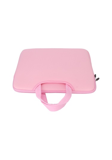 Vkemall 13 İnç Notebook İçin Pembe Sponge Kumaş Bilgisayar Çantası - 360 Koruma, Su Geçirmez, Kaymaz Fermuar - İş Ve Boş Zaman Kullanıma Uygun 35x27x2.5cm