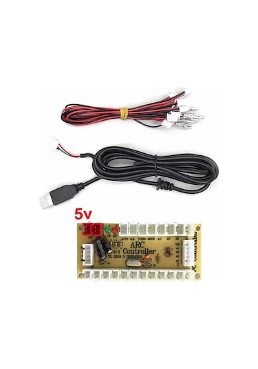 Arcade Usb Kontrol Kart Seti  PC Joystick Oyun Kol Konsol Buton