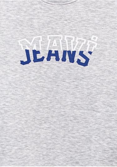 Mavi - Mavi Logo Baskılı Gri Sweatshirt 6s10031-85438