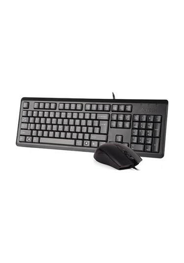 A4 Tech Kr-9276, Siyah, Usb Kablolu, Türkçe Q, Multimedya, Klavye Mouse Set