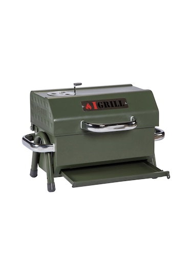 Igrıll Barbekü Cube 402 Mm Kömürlü Mangal Yeşil