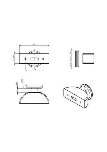 Artemis Duşakabin Teker Rulman Makara 1 Kapılık