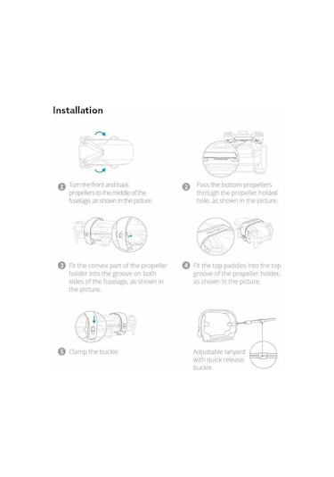 DJI Mavic Mini Pervane Sabitleyici Ayarlanabilir İp Kordon