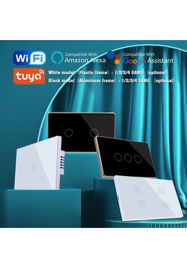 Dancemonkey Tuya Akıllı Duş Anahtar Cam, Google Home & Alexa, Mobil Uygun