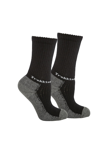 Thermoform Trekking Çocuk Çorap Siyah Renkli