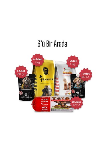 Barftr 3'ü 1 Arada 20 Adet Mix Barf Salam Paket + 4 Adet Gold Barf + 1 Adet 3 Katlı Barf-79