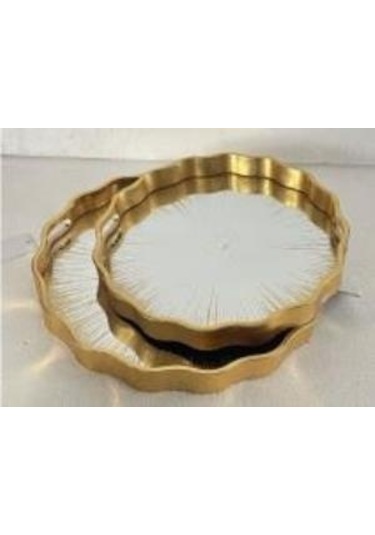 Roy Kıng Dina 2 Li Yuvarlak Tepsi 39 4 Ve 34 4