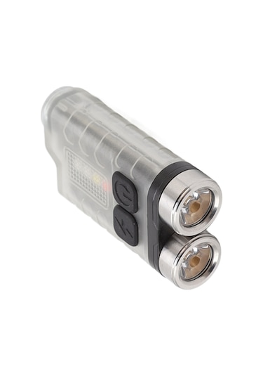 Kosona Mini Anahtar Zinciri Feneri, Usb-c Şarj Edilebilir, 900lm Parlaklık, Ip65 Su Geçirmez, Manyetik Tutma, Çok Fonksiyonlu Dış Mekan Işığı Beyaz Beyaz