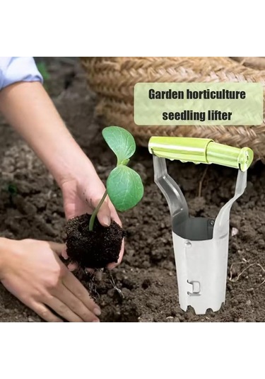 Bahçe Ampul Ekici Bahçecilik Aracı Tohum Ekici Delik Maker Bahçe El Aracı Bej