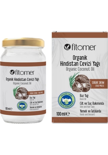 Organik Hindistan Cevizi Yağı 100 Ml Soğuk Sıkım 100 ML