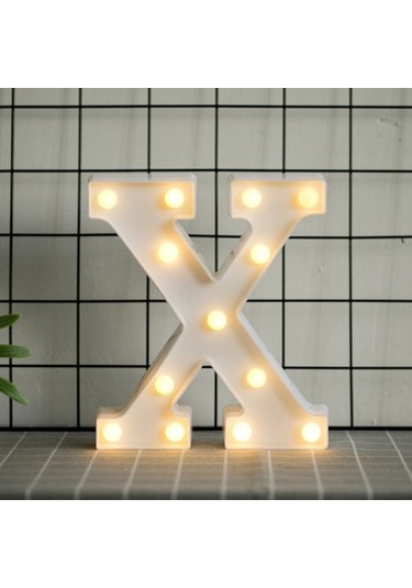 Ins Fotoğraf Aksesuarları Harf Işığı Led Tezgah Gece Lambası Harf X Diğer Diğer