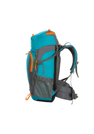 Ranyeek Yeni 60l Açık Mavi Dayanıklı Nylon Sırt Çantası, Hiking Ve Kamp İçin Hafif Outdoor Çanta, Yağmurluk Hediye Mavi