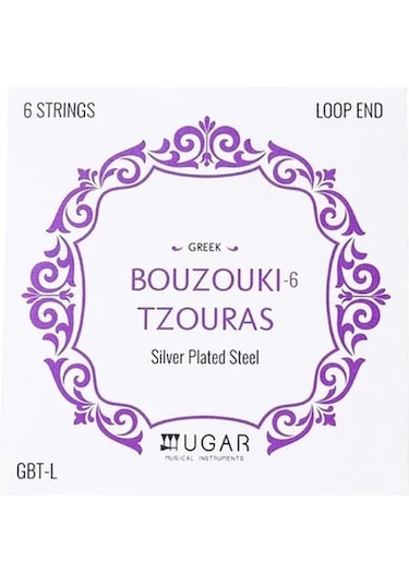 Ugar Gbt-l Yunan Buzuki Teli 6 Telli Silver Plated Steel