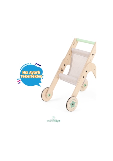 Trio Stroller Yürüteç - Oyuncak Bebek Arabası