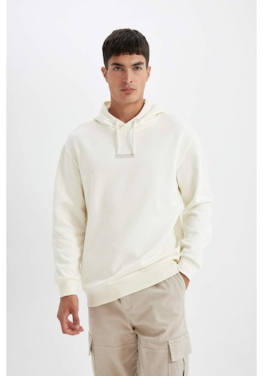 DeFacto %100 Pamuk Relax Fit Kapüşonlu Baskılı Sweatshirt Y9652AZ24AUER139 DeFacto %100 Pamuk Relax Fit Kapüşonlu Baskılı Sweatshirt Y9652AZ24AUER139