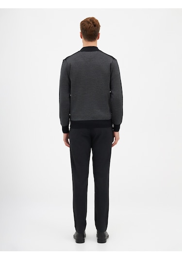 Karaca Erkek Regular Fıt Triko Kazak-siyah 113301030-07-l 114724 Siyah