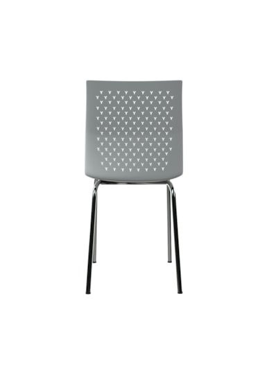 Casella Roy Plastik Sandalye Metal Krom Ayak Mutfak Salon Çalışma