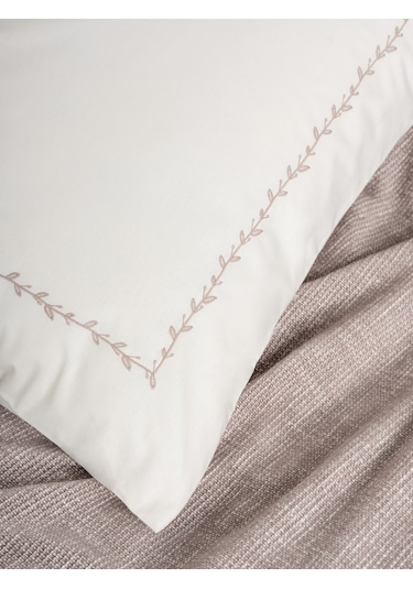 Cotton Box Embrova Şönil Çift Kişilik Yatak Örtüsü/pike Takımı Loom Bej Bej