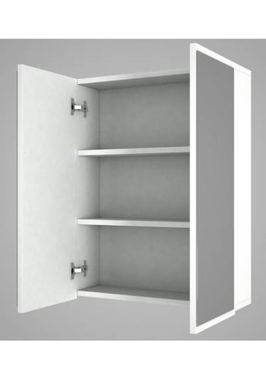 Lavobo Üstü Aynali Banyo Dolabi Beyaz