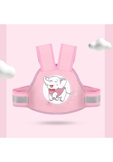 Sunskyy Elektrikli Motosiklet İçin Düşme Önleyici Dört Mevsim Çocuk Güvenlik Kayışı Pembe