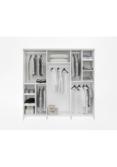 Sport 6 Kapaklı Komple Mdf Antrasit Yatak Odası