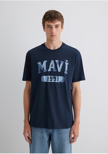 Mavi - Mavi 1991 Baskılı Lacivert Tişört 0612573-70490 Lacivert