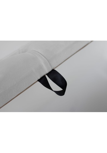 Vetra Sandıklı Bench Puf, Beyaz Beyaz