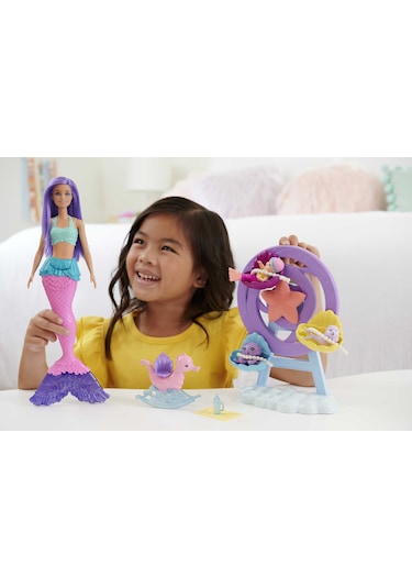 Barbie Dreamtopia Deniz Kızı Bebek ve Çocuk Oyun Alanı HLC30