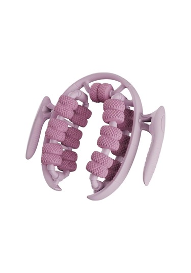 Anjiexun 26 Tekerlekli 360 Çok Yönlü Bacak Masaj Aleti - Baldır Kası Gevşetici Mor