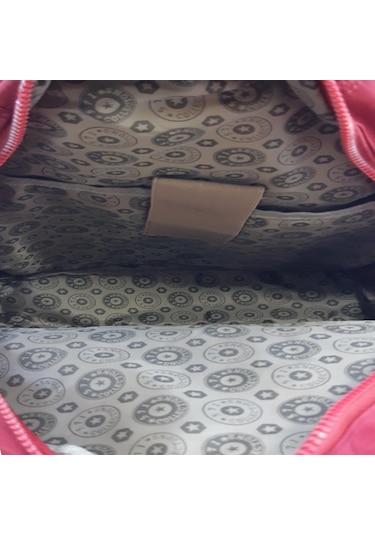 Baginn Kadın Sırt Çantası Çok Cepli Yağmur Geçirmez Hafif Kumaş Sırt Çantası Bordo Renk Bordo