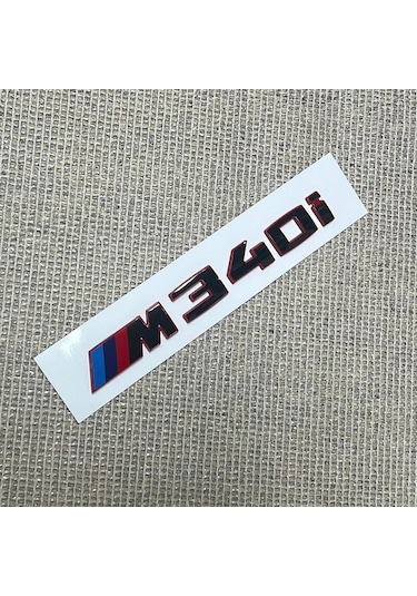 Bmw M340i Piano Black Kırmızı Bagaj Yazısı Logosu Arması 3m 3d Abs
