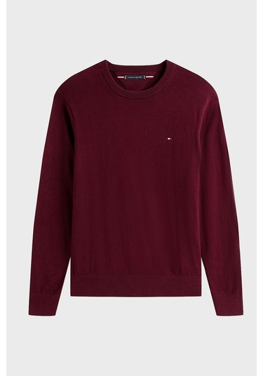 Tommy Hilfiger Erkek Kazak Mw0mw28046 Xıh Bordo Bordo