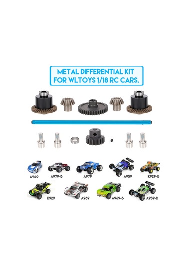 Ximistore9 "wltoys A959-b A979-b İçin Metal Diferansiyel Seti - 38t & 17t Dişliler İle Yüksek Performans"
