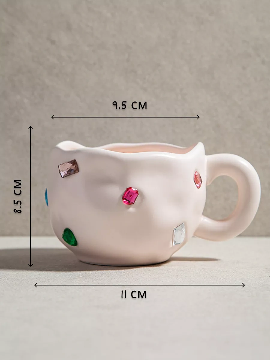 Teplo V Rukah El Yapımı Fincan Ve Tabak Seti Çay Takımı 220257600 Pembe