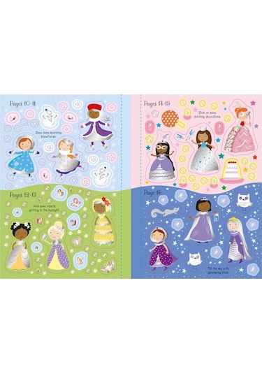 Sparkly Princesses Sticker Book Usborne Publishing