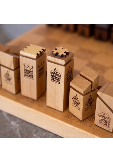 Ahşap Satranç Takımı Taş Seti