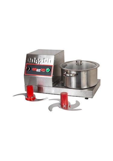 Enazon Soğan Sebze Tarhana Doğrama Makinesi + 4 Bıçaklı 3 Kg 5 Litre